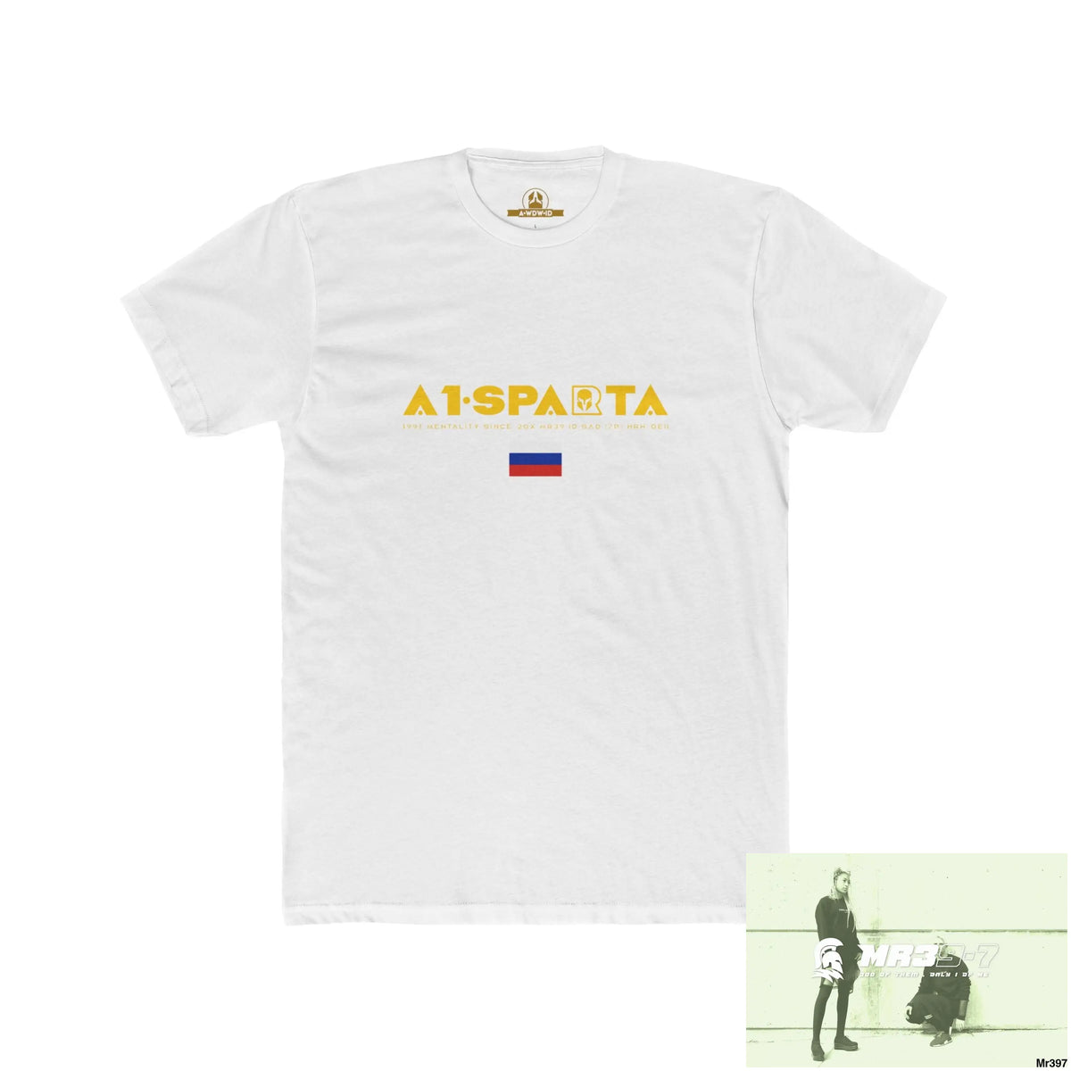 A1 Sparta (Russian Mentality from ?) My Life My Deaths 2001-2024 Their Plans,failed.Tactical GB Men’s Cotton Crew Tee