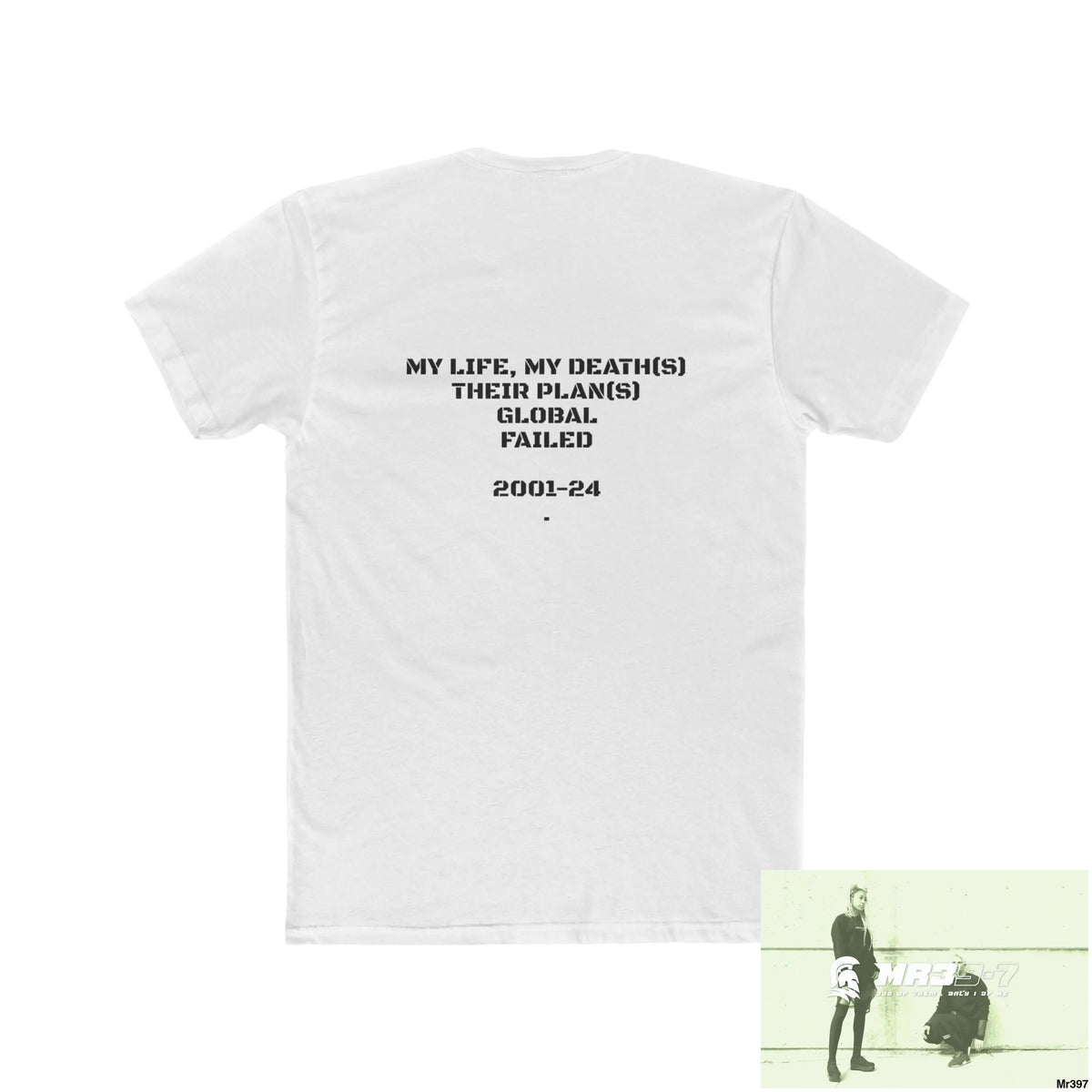 A1 Sparta (Russian Mentality from ?) My Life My Deaths 2001-2024 Their Plans,failed.Tactical GB Men’s Cotton Crew Tee