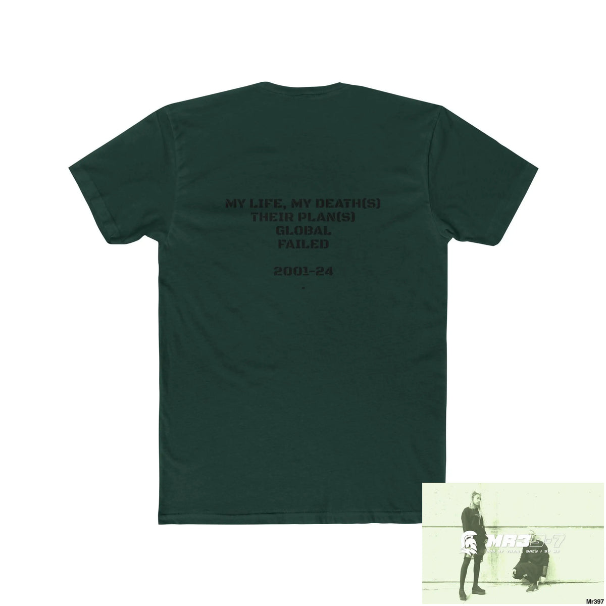 A1 Sparta (Russian Mentality from ?) My Life My Deaths 2001-2024 Their Plans,failed.Tactical GB Men’s Cotton Crew Tee