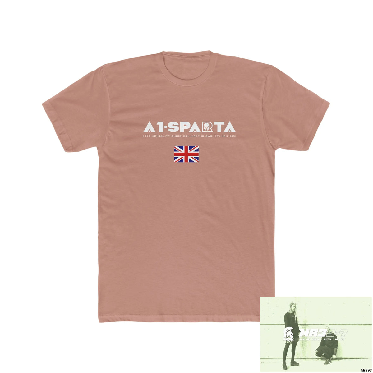 A1-Sparta Shrewsbury My Work 2022-23 - Men’s Cotton Crew Tee Solid Desert Pink / S T-Shirt