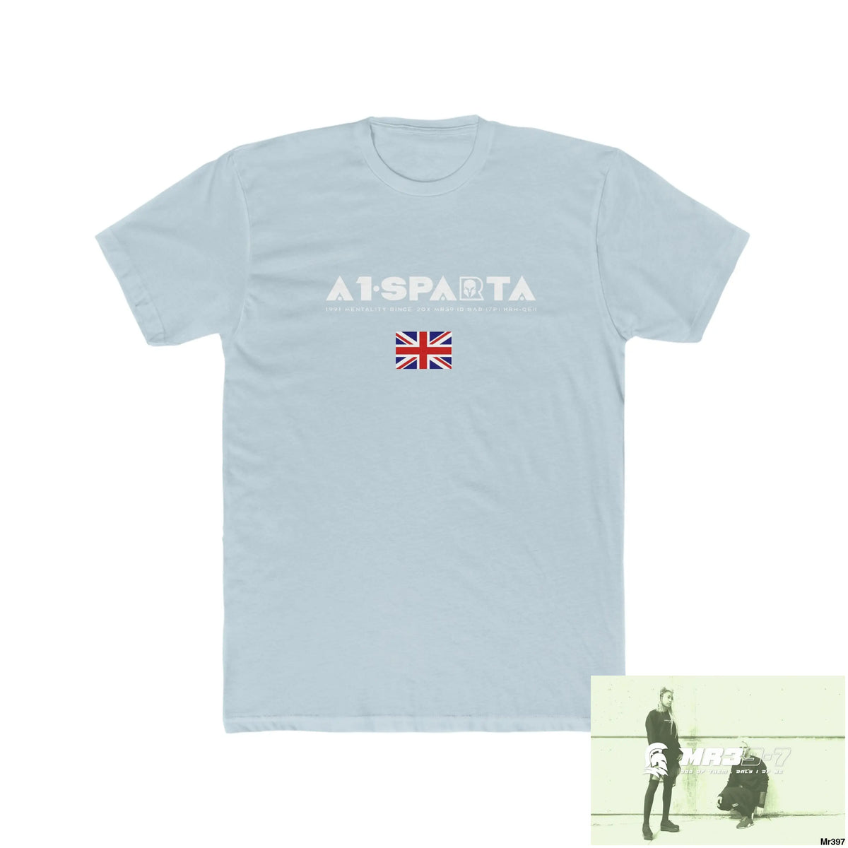 A1-Sparta Shrewsbury My Work 2022-23 - Men’s Cotton Crew Tee Solid Light Blue / S T-Shirt
