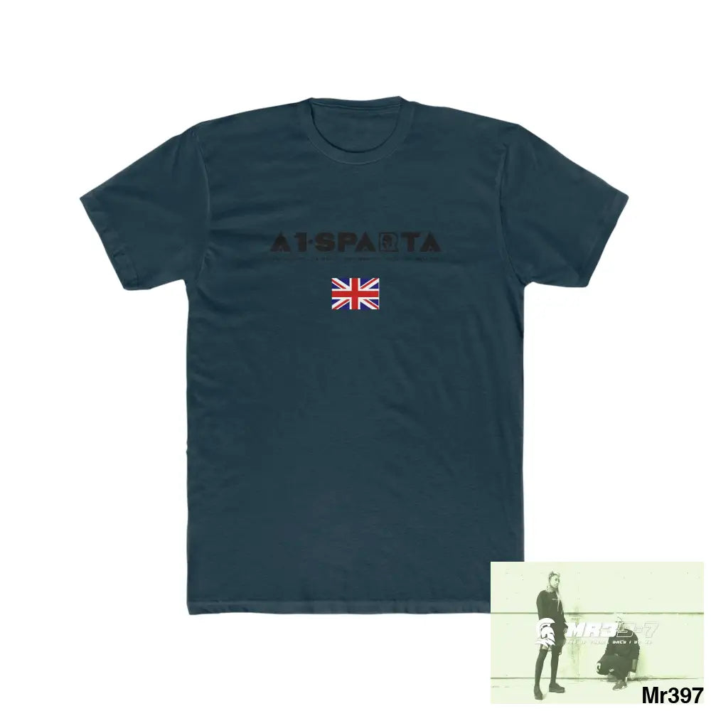 A1-Sparta Shrewsbury My Work 2022-23 - Men’s Cotton Crew Tee Solid Midnight Navy / XS T-Shirt