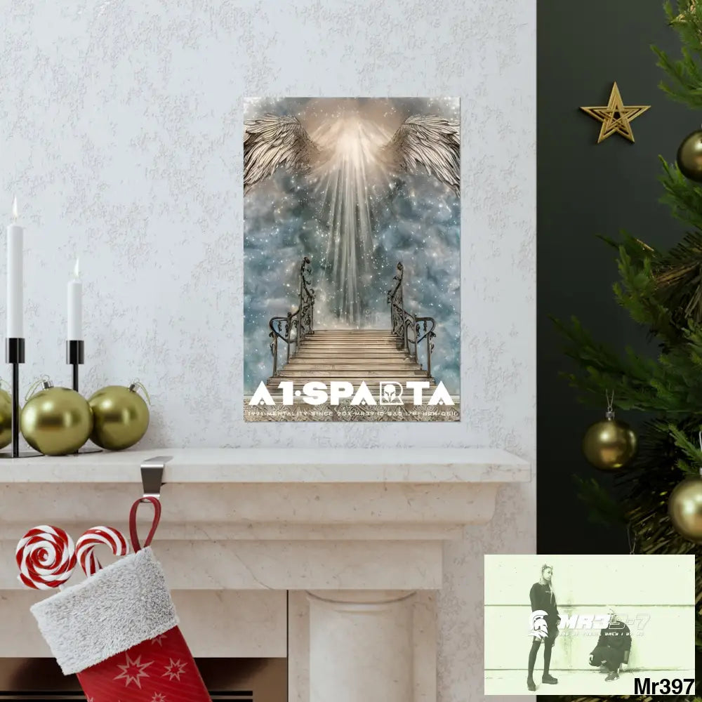 A1 Sparta stairway to heaven. Matte Vertical Posters Poster