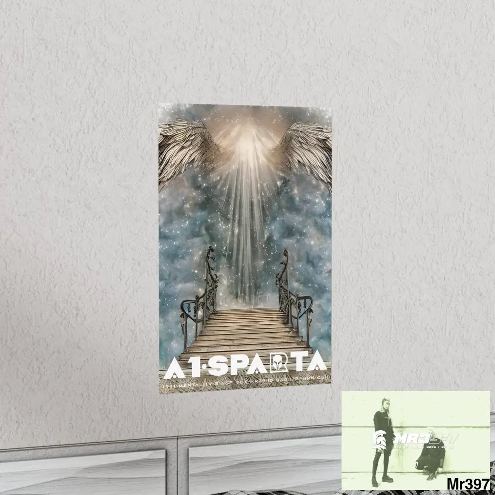 A1 Sparta stairway to heaven. Matte Vertical Posters Poster