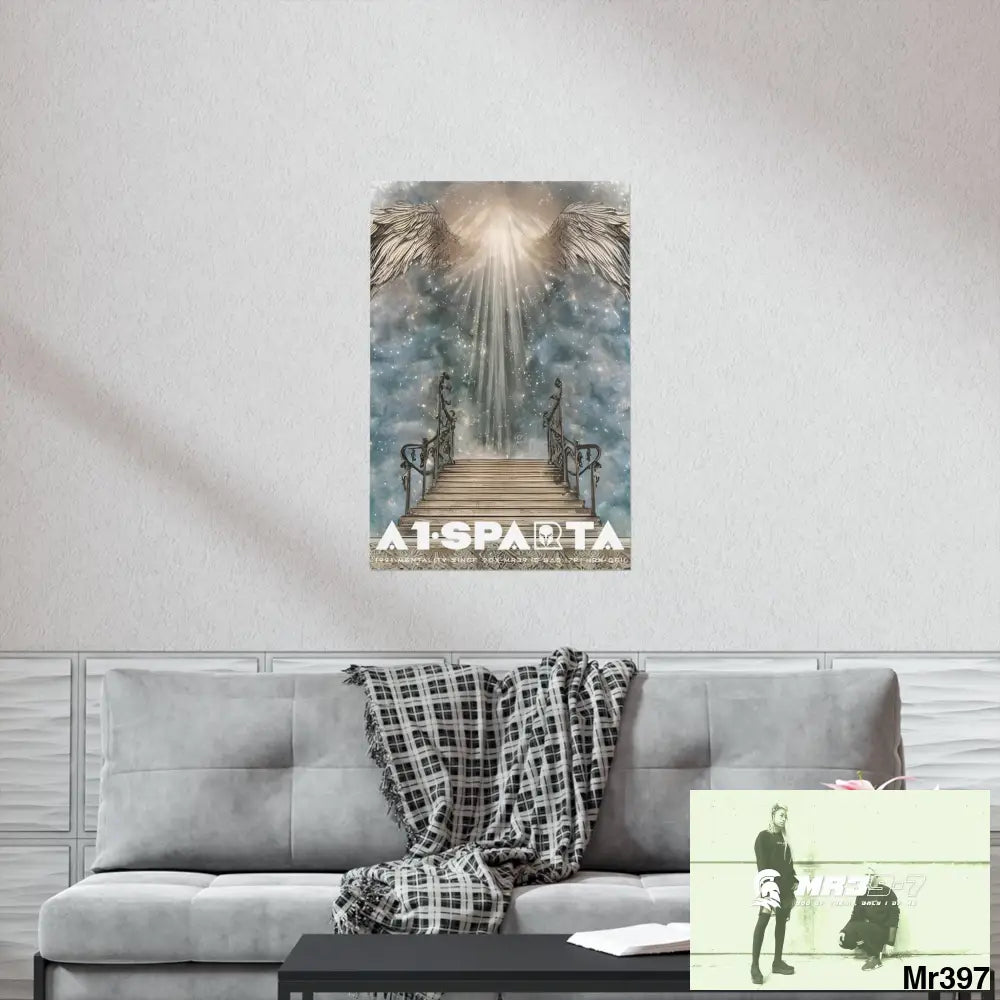 A1 Sparta stairway to heaven. Matte Vertical Posters Poster