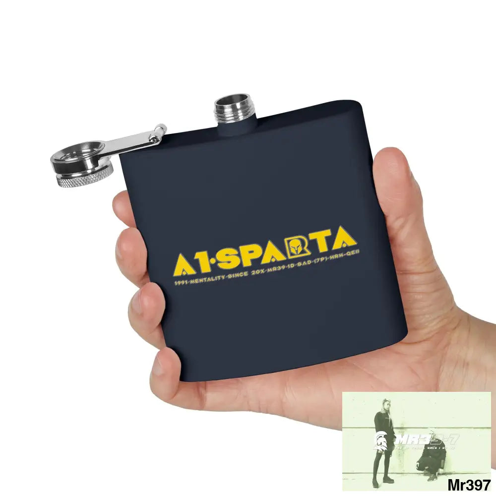 A1 Sparta Stylish Stainless Steel Flask for Tea/ Coffee Lovers - 6oz Personalized Gift Mug