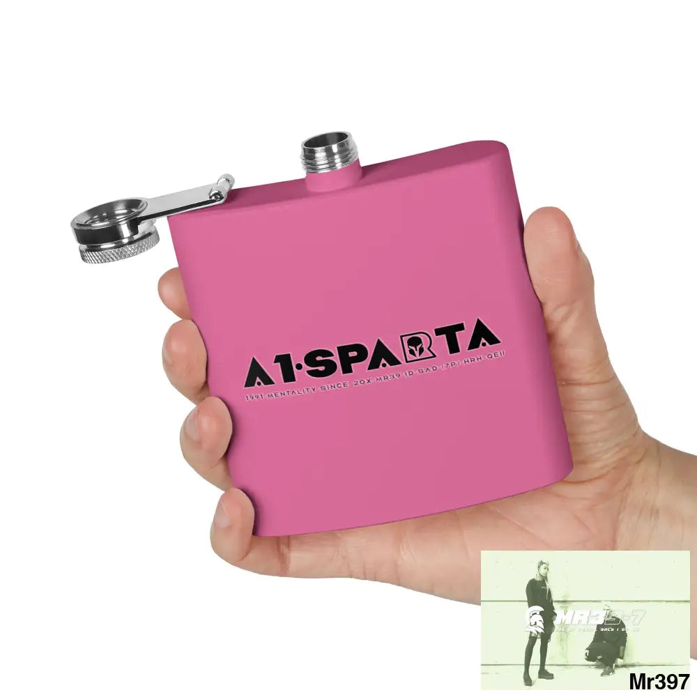 A1 Sparta Stylish Stainless Steel Flask for Tea/ Coffee Lovers - 6oz Personalized Gift Mug