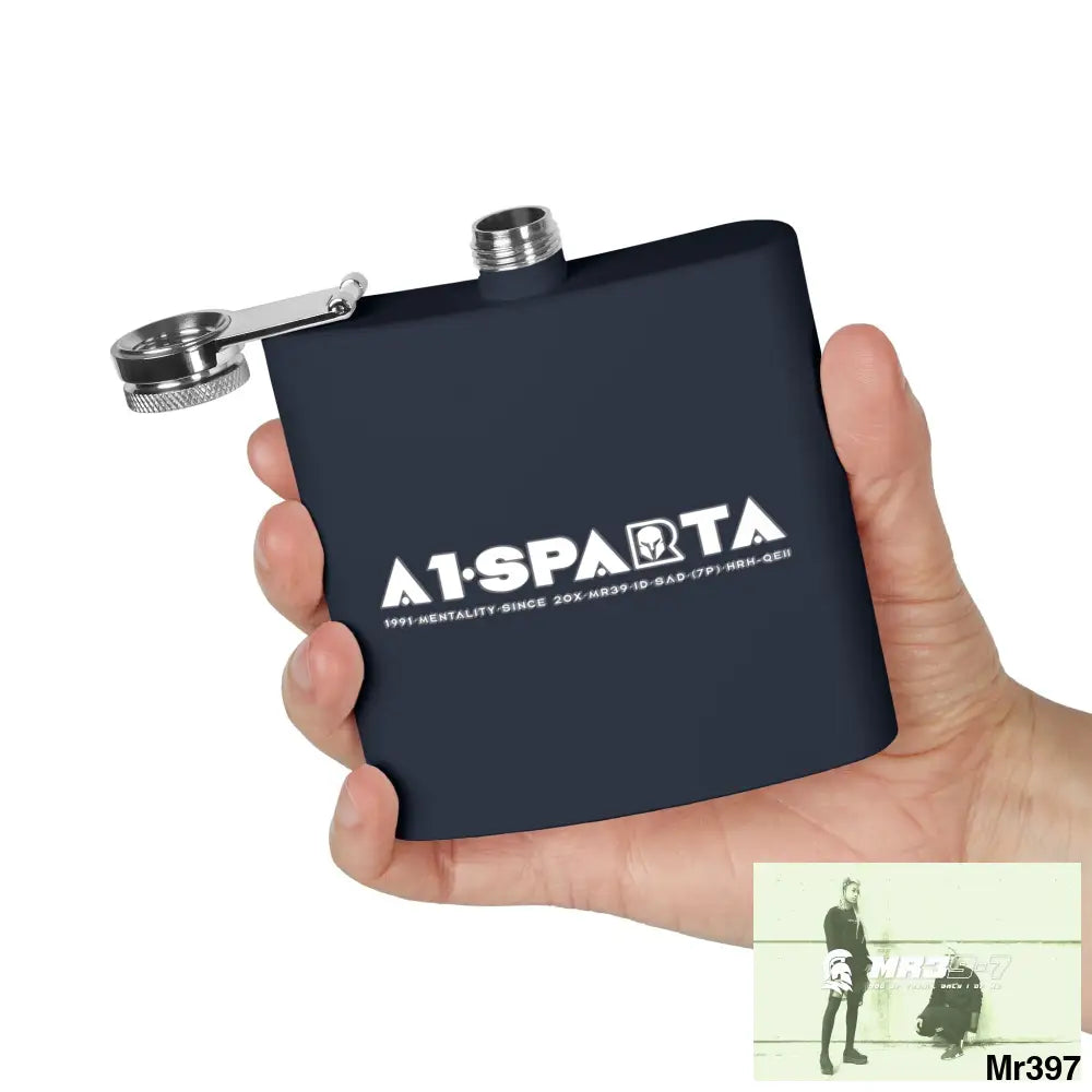 A1 Sparta Stylish Stainless Steel Flask for Tea/ Coffee Lovers - 6oz Personalized Gift Mug