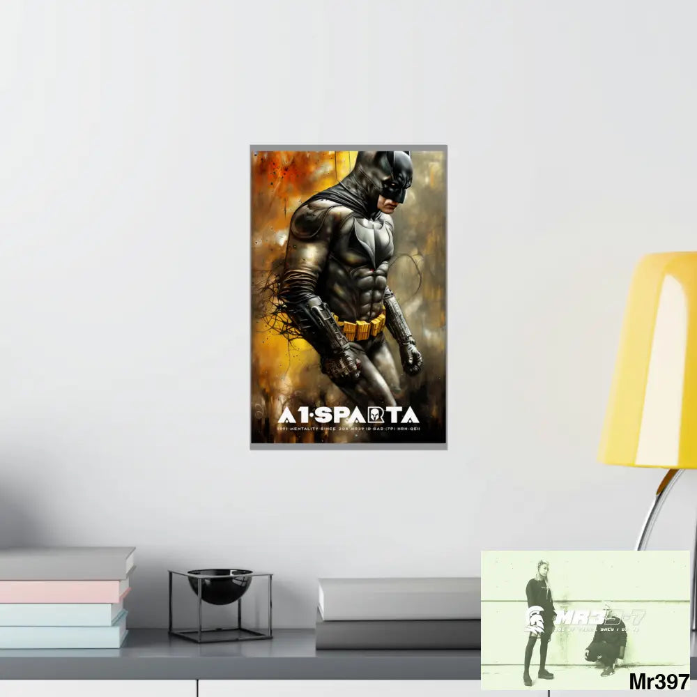 A1-Sparta Super Resolution Batpain Steampunk Graphic Matte Vertical Posters 11’’ x 17’’ / Matte Poster