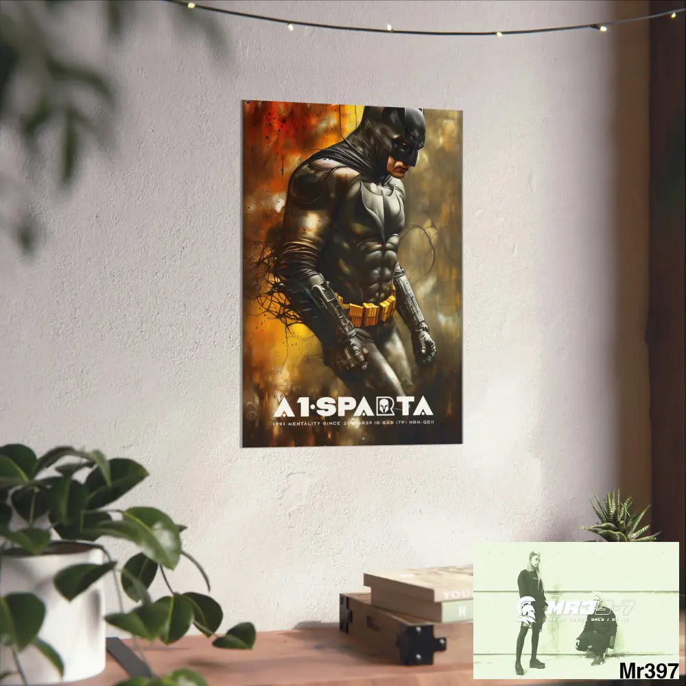 A1-Sparta Super Resolution Batpain Steampunk Graphic Matte Vertical Posters Poster