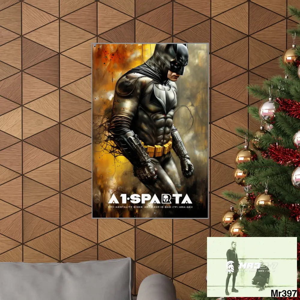 A1-Sparta Super Resolution Batpain Steampunk Graphic Matte Vertical Posters Poster