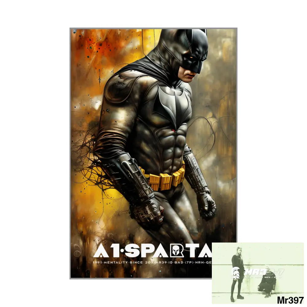 A1-Sparta Super Resolution Batpain Steampunk Graphic Matte Vertical Posters Poster