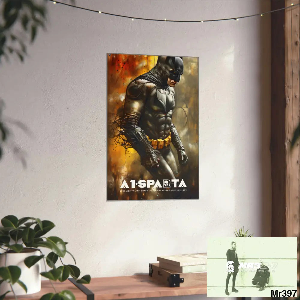 A1-Sparta Super Resolution Batpain Steampunk Graphic Matte Vertical Posters Poster
