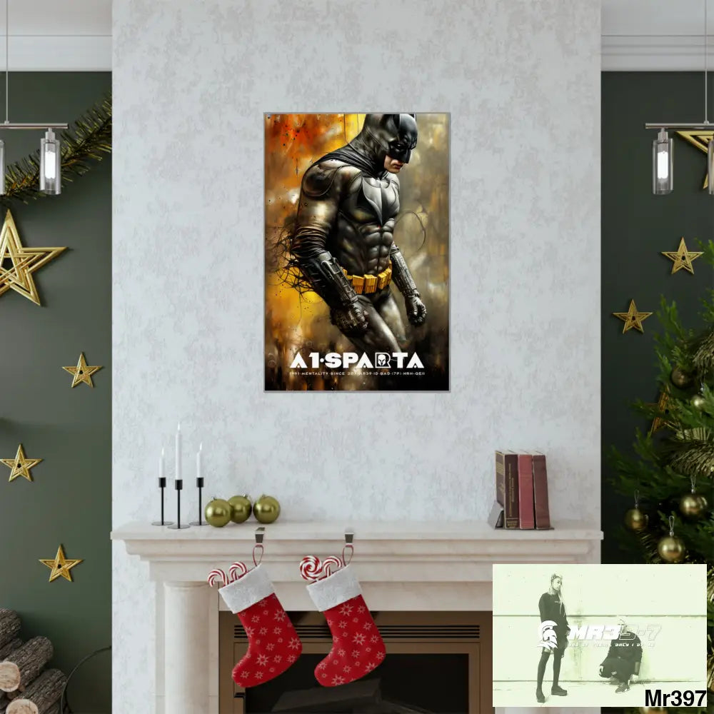 A1-Sparta Super Resolution Batpain Steampunk Graphic Matte Vertical Posters Poster