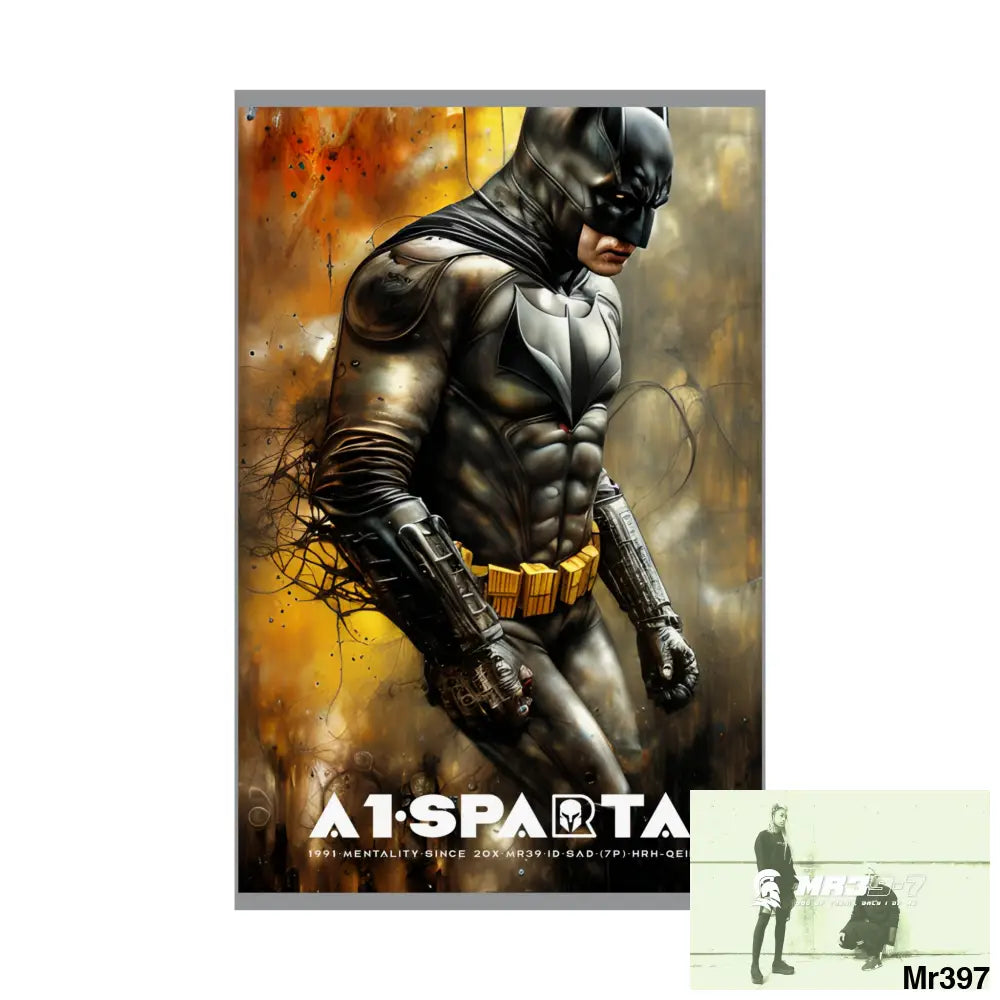 A1-Sparta Super Resolution Batpain Steampunk Graphic Matte Vertical Posters Poster