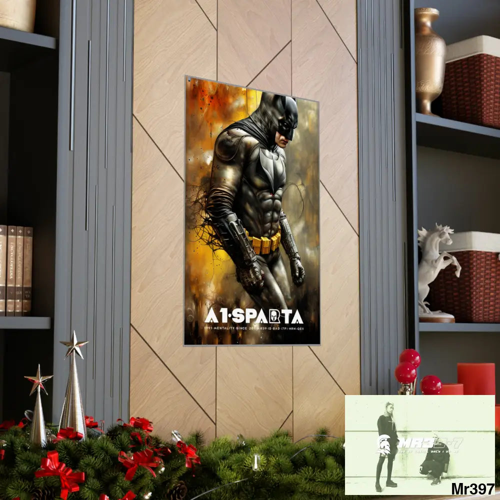A1-Sparta Super Resolution Batpain Steampunk Graphic Matte Vertical Posters Poster