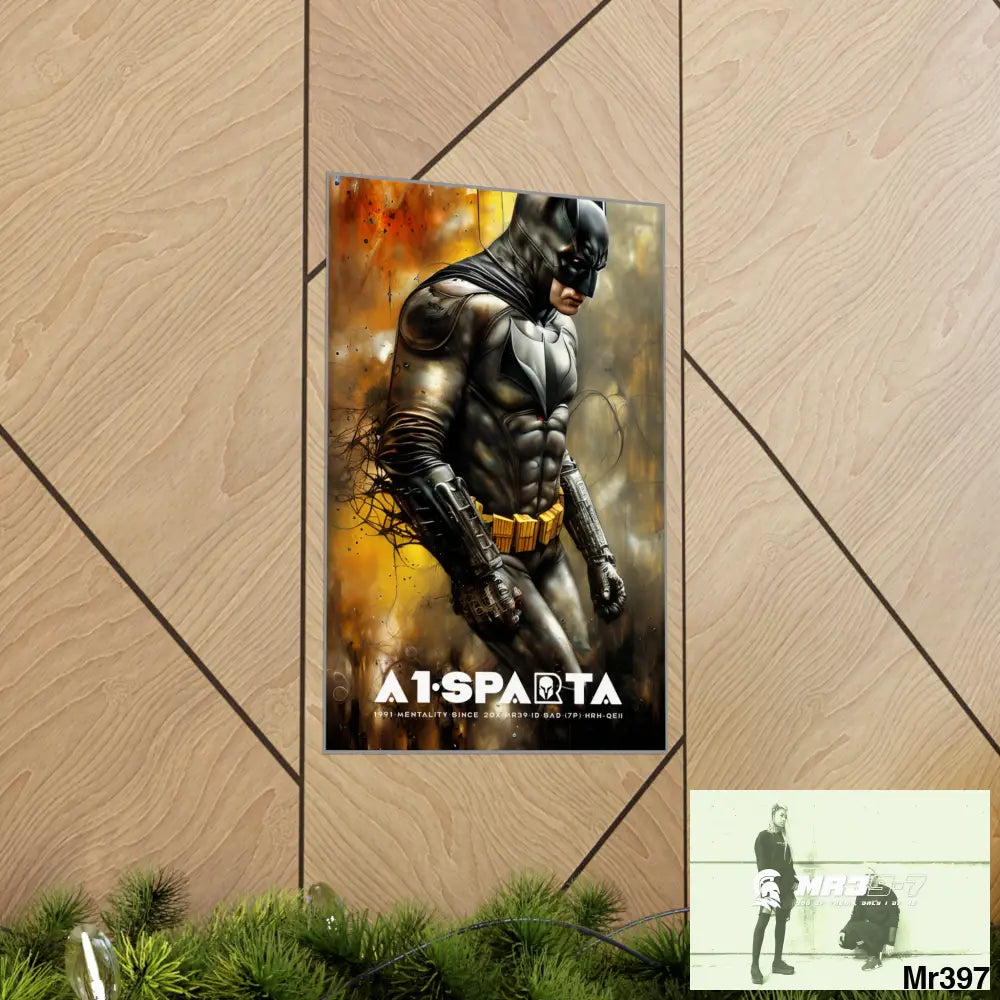 A1-Sparta Super Resolution Batpain Steampunk Graphic Matte Vertical Posters Poster
