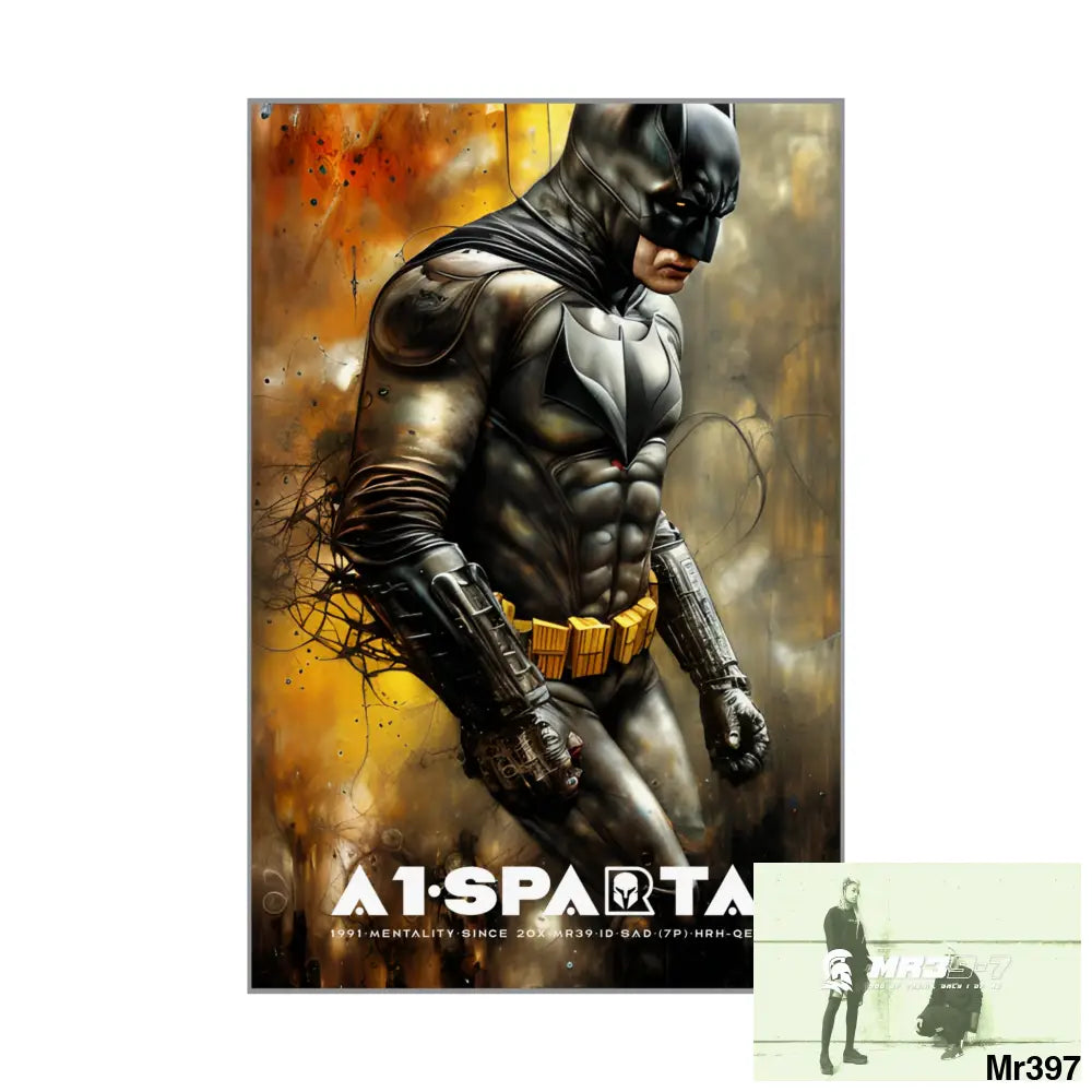 A1-Sparta Super Resolution Batpain Steampunk Graphic Matte Vertical Posters Poster
