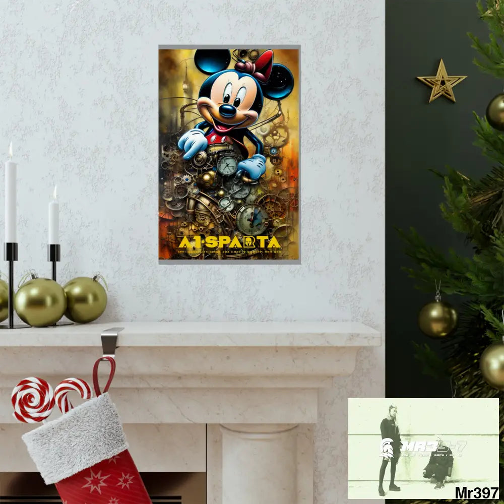 A1-Sparta SuperResolution Micky Mouse Steampunk Graphic Matte Vertical Posters Poster