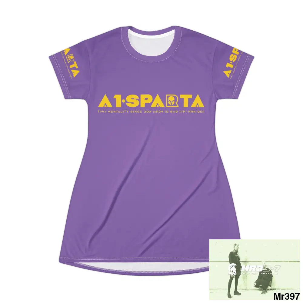 A1-Sparta T-Shirt Dress (AOP) All Over Prints