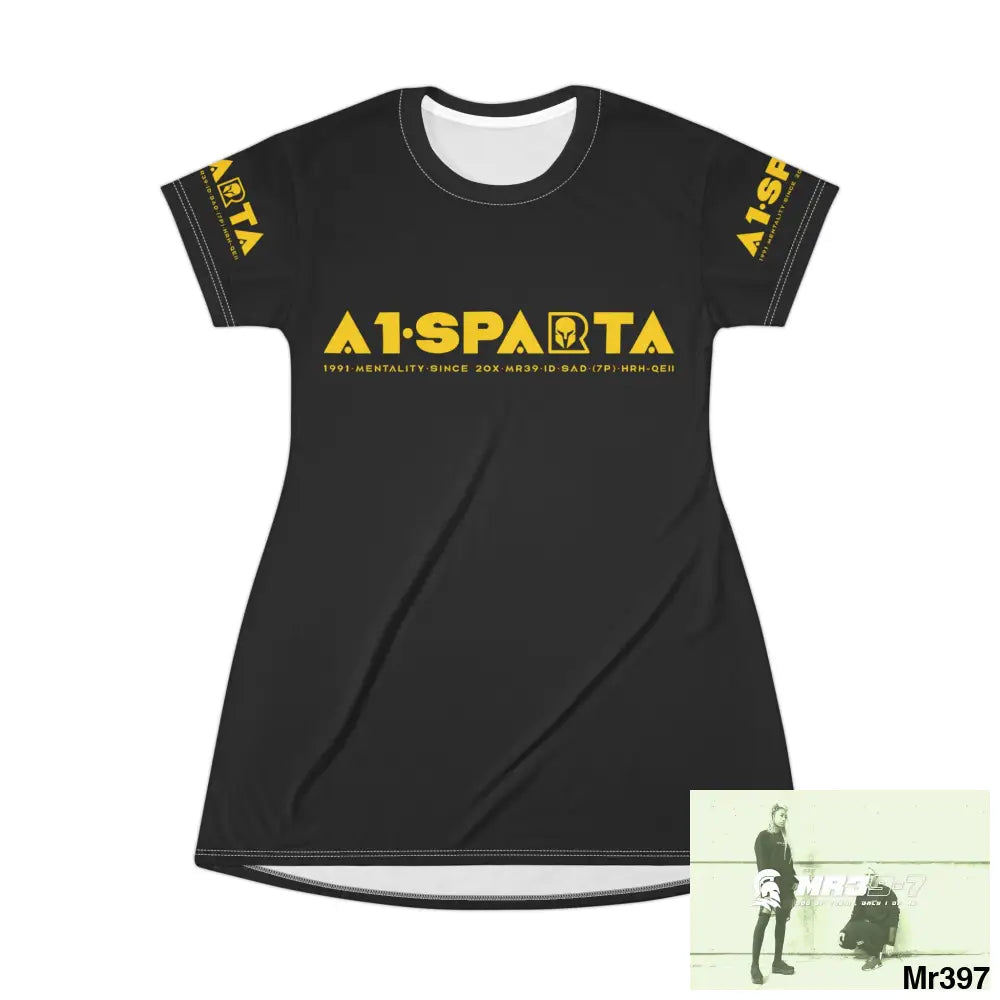 A1-Sparta T-Shirt Dress (AOP) XS All Over Prints