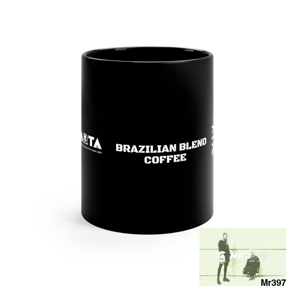 A1•Sparta Tactical GBR Brazilian Blend Coffee 11oz Black Mug 11oz Mug