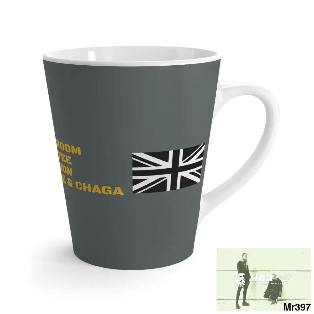 A1•Sparta Tactical GBR Mushroom coffee Fusion,Lions Mane & Chaga Latte Mug 12 oz 12oz Mug