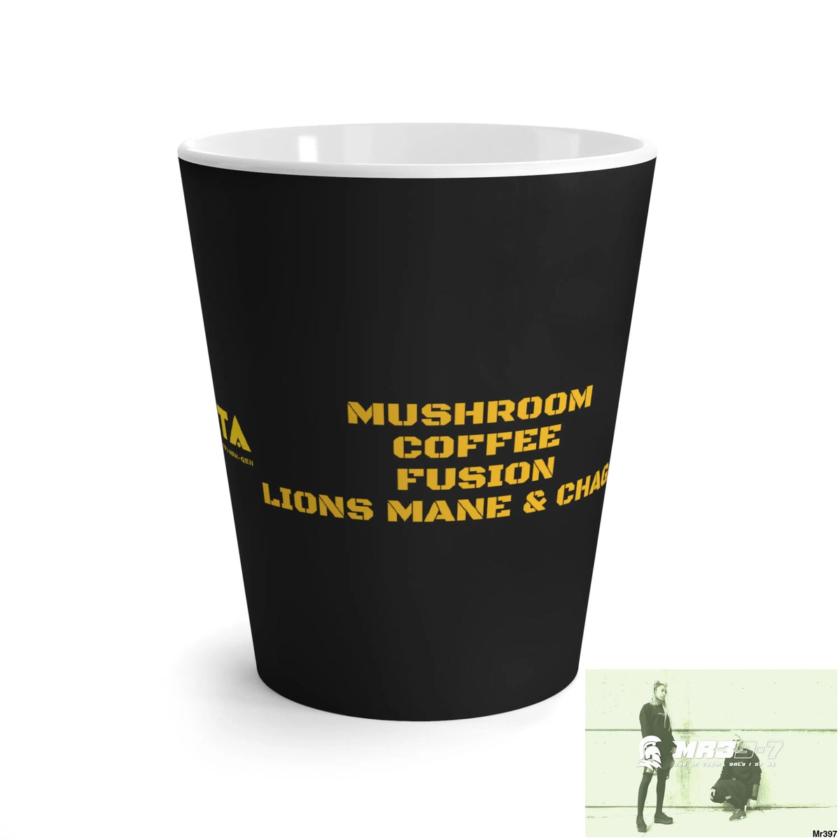 A1•Sparta Tactical GBR Mushroom coffee Fusion,Lions Mane & Chaga Latte Mug 12 oz 12oz Mug