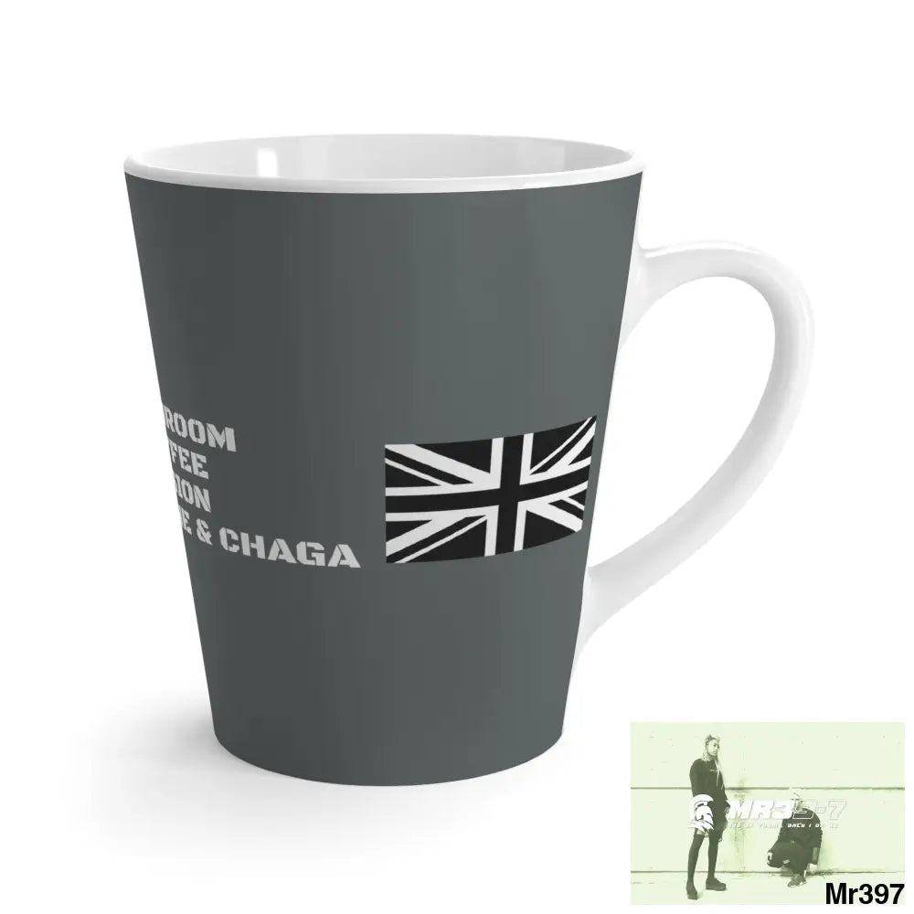 A1•Sparta Tactical GBR Mushroom coffee Fusion,Lions Mane & Chaga Latte Mug 12 oz 12oz Mug