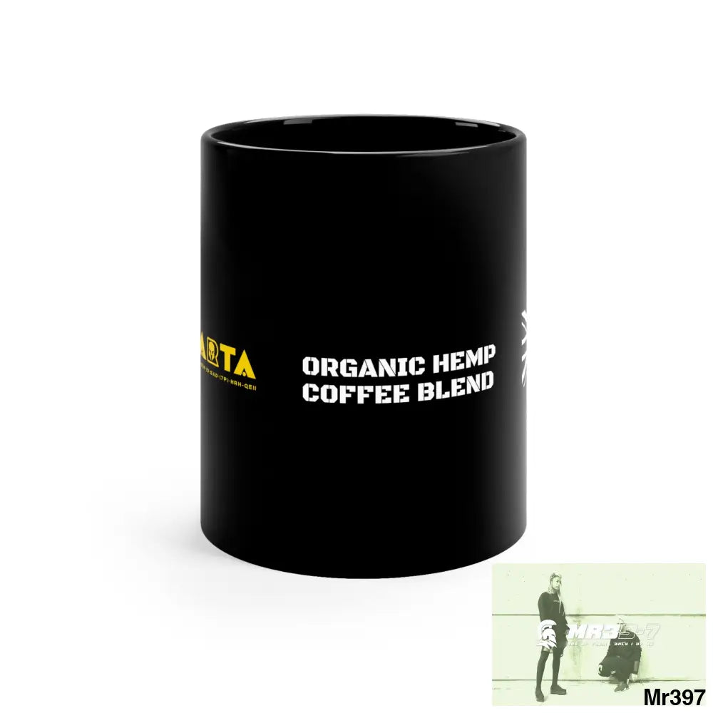 A1•Sparta Tactical GBR Organic Hemp Coffee Blend 11oz Black Mug 11oz Mug