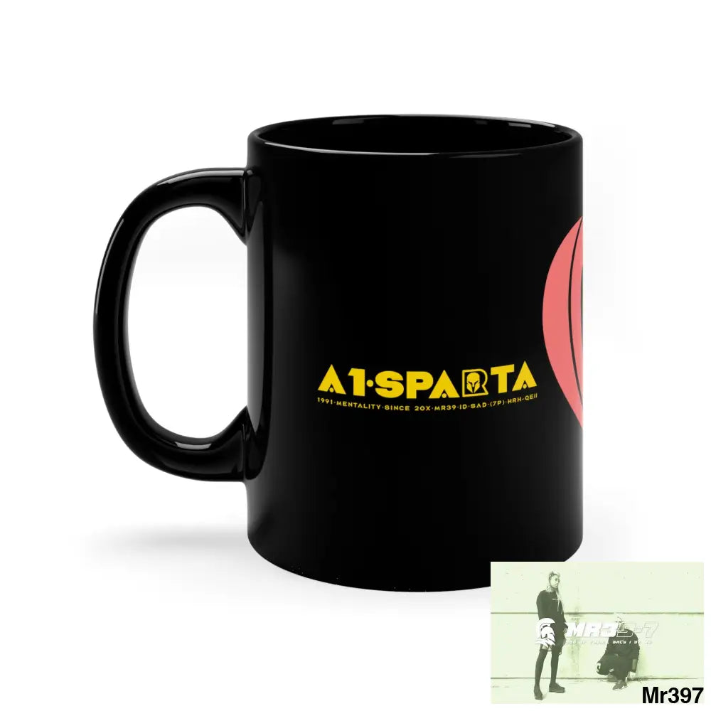 A1•Sparta Tactical Love GBR 11oz Black Mug 11oz Mug