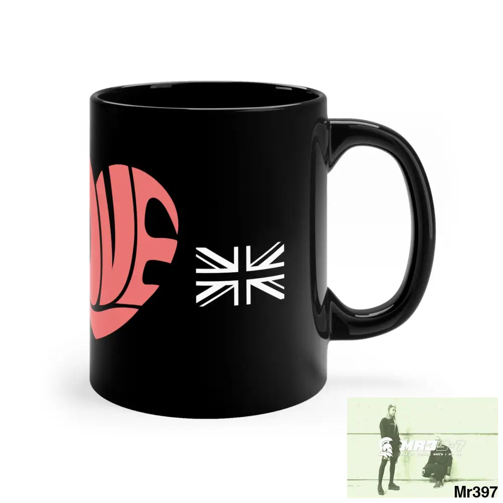A1•Sparta Tactical Love GBR 11oz Black Mug 11oz Mug