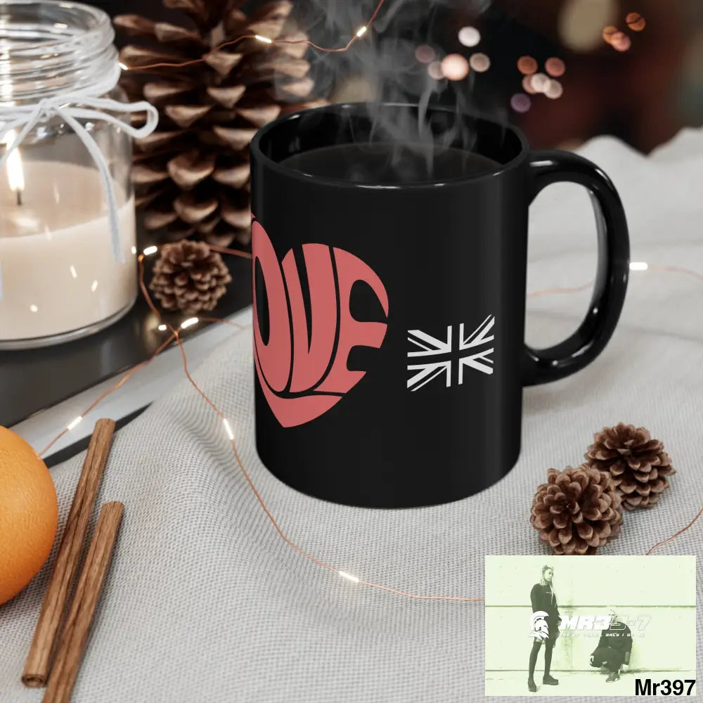 A1•Sparta Tactical Love GBR 11oz Black Mug 11oz Mug