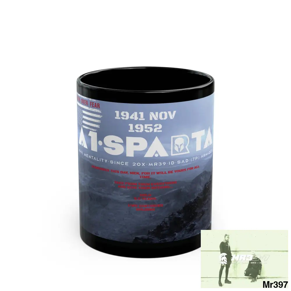A1-Sparta Tactical SAS Roll over Death night 04/ 20X Strike B Done MT Snowdon 11oz Black Mug GB / Thailand/ Bermo