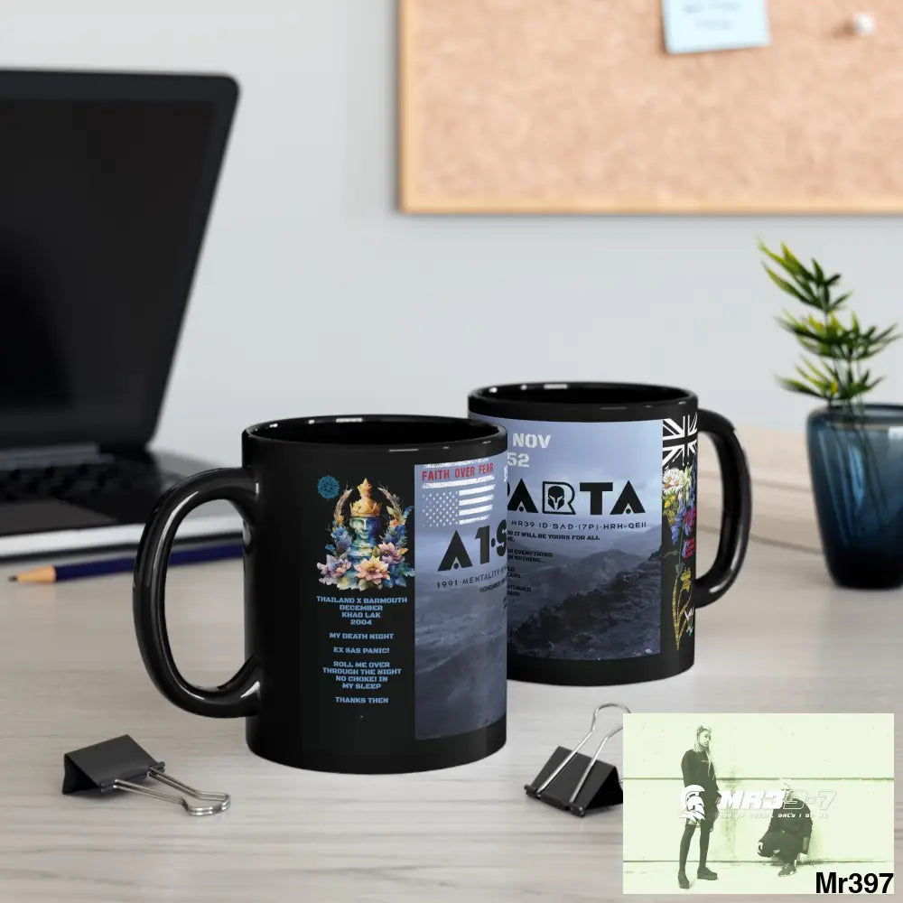 A1-Sparta Tactical SAS Roll over Death night 04/ 20X Strike B Done MT Snowdon 11oz Black Mug GB / Thailand/ Bermo