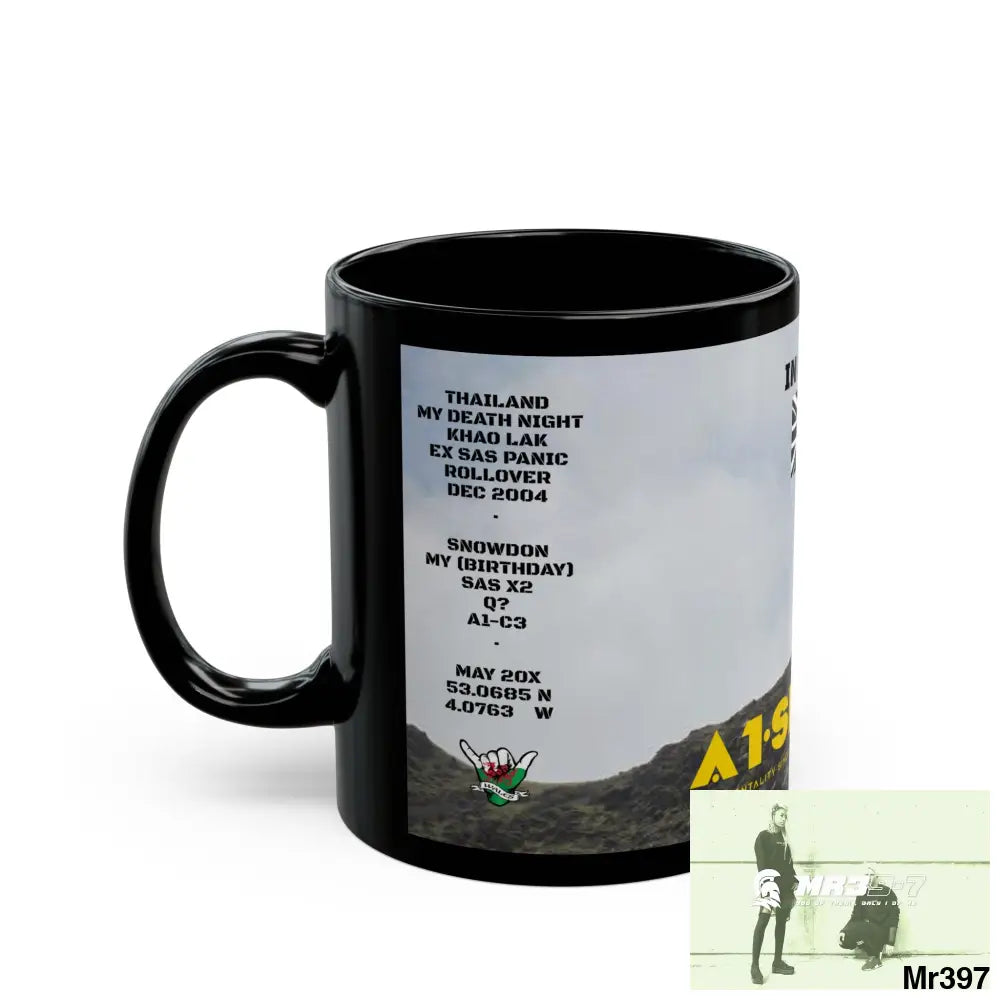 A1-Sparta Tactical SAS Roll over Death night 2004 20X Strike B MT Snowdon 11oz Black Mug GB / Thailand/ Bermo /Wales,