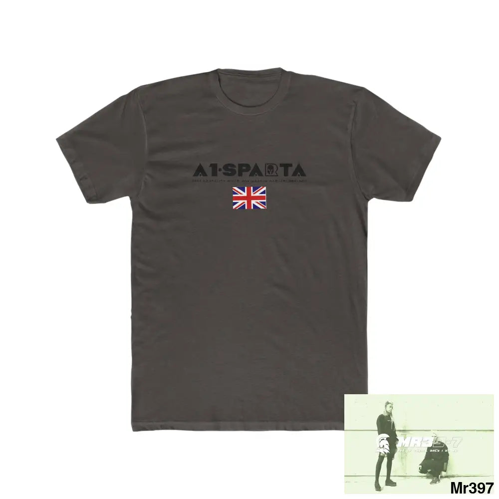 A1-Sparta Thailand -SAS - Snowdon - Link Men’s Cotton Crew Tee Solid Dark Chocolate / S T-Shirt
