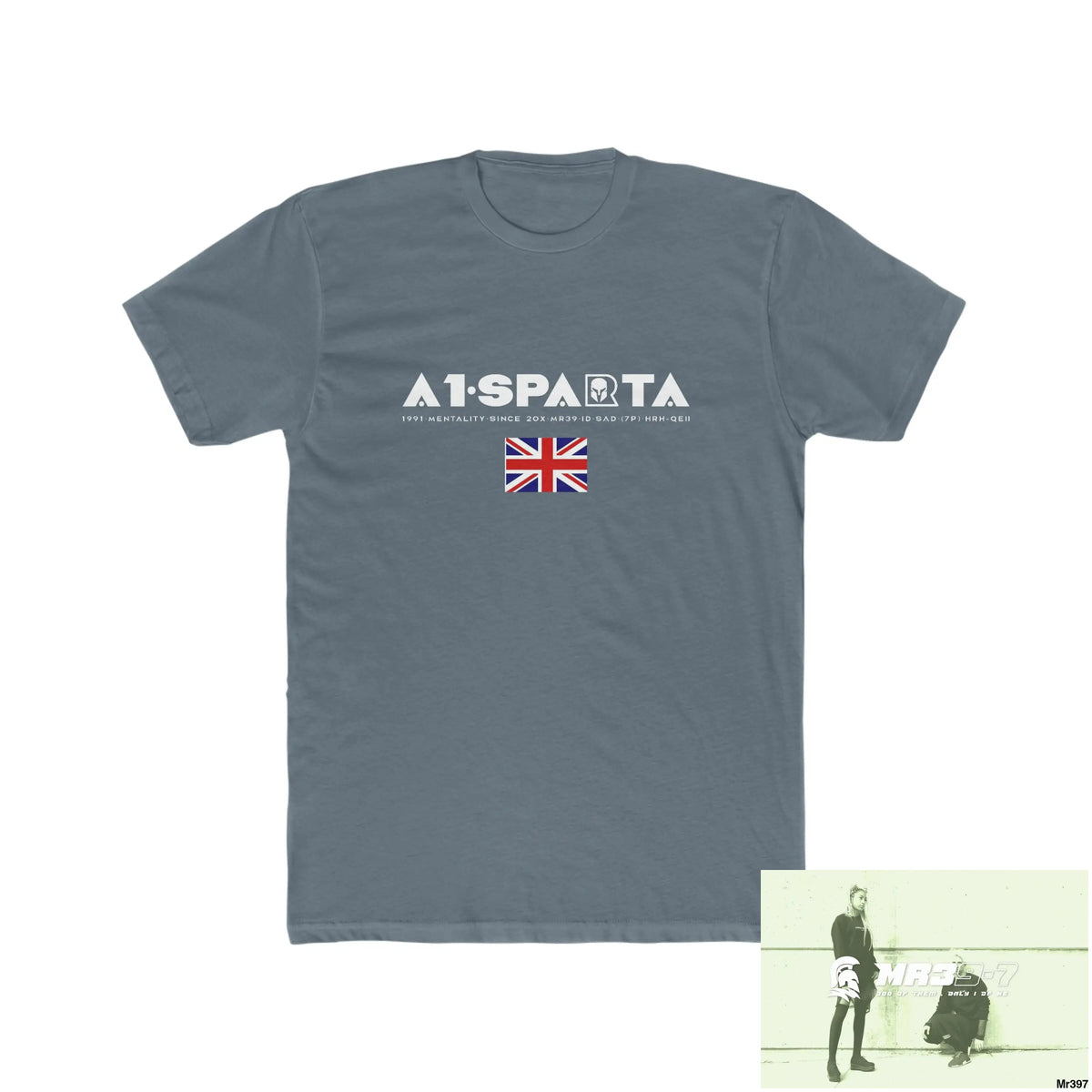 A1• Sparta & The Columbian Elements Shrewsbury 2016 My Work 2022- -23 - Men’s Cotton Crew Tee Solid Indigo / S T-Shirt
