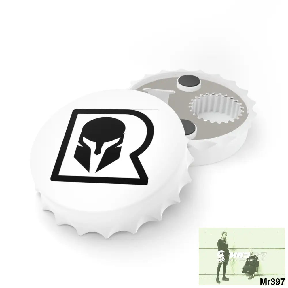 A1-.Sparta themed Magnetic Bottle opener One size / White Accessories
