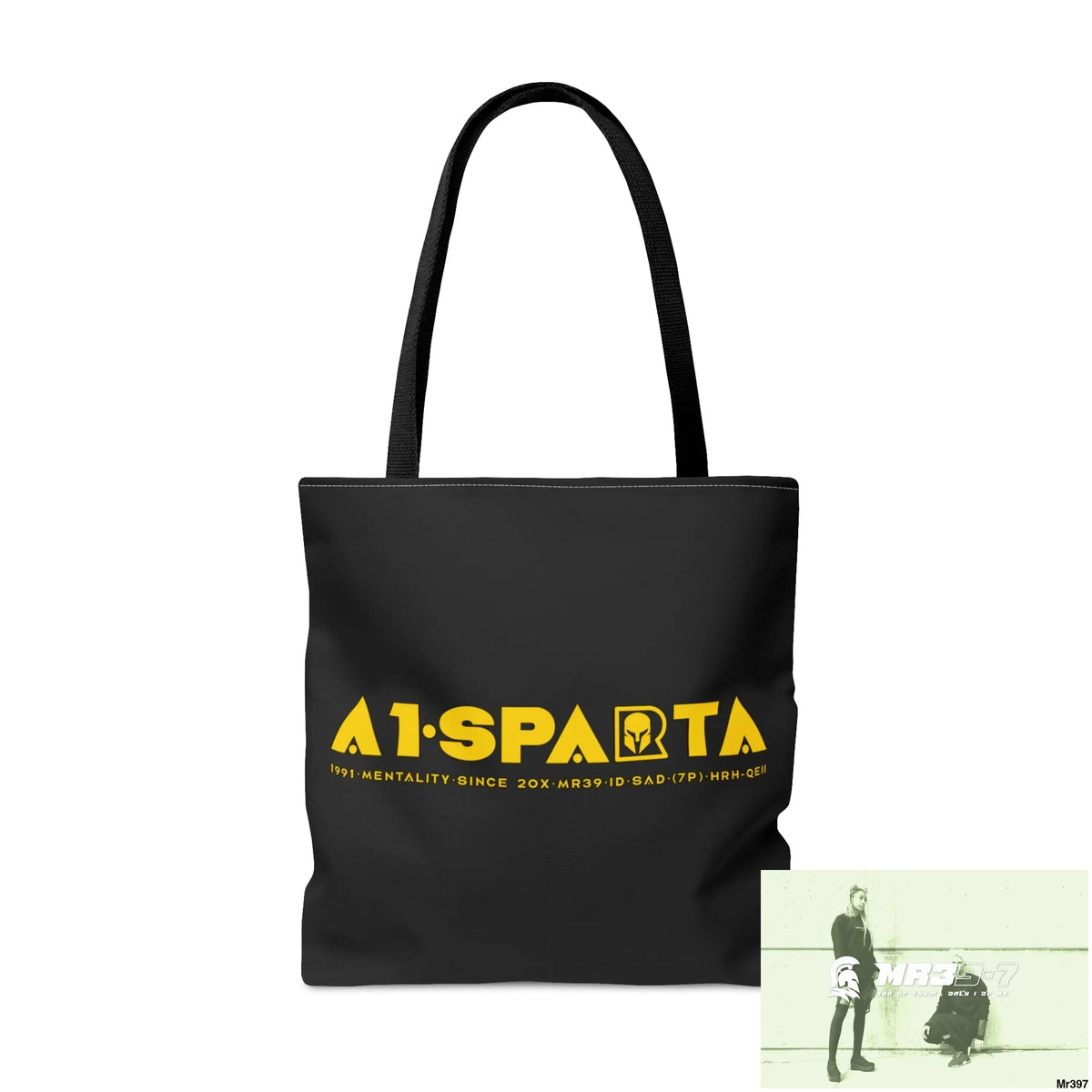 A1-Sparta Tote Bag Melting Headphones (AOP) Bags