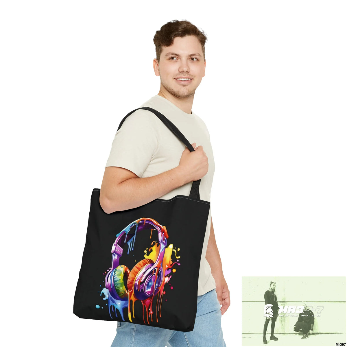 A1-Sparta Tote Bag Melting Headphones (AOP) Bags