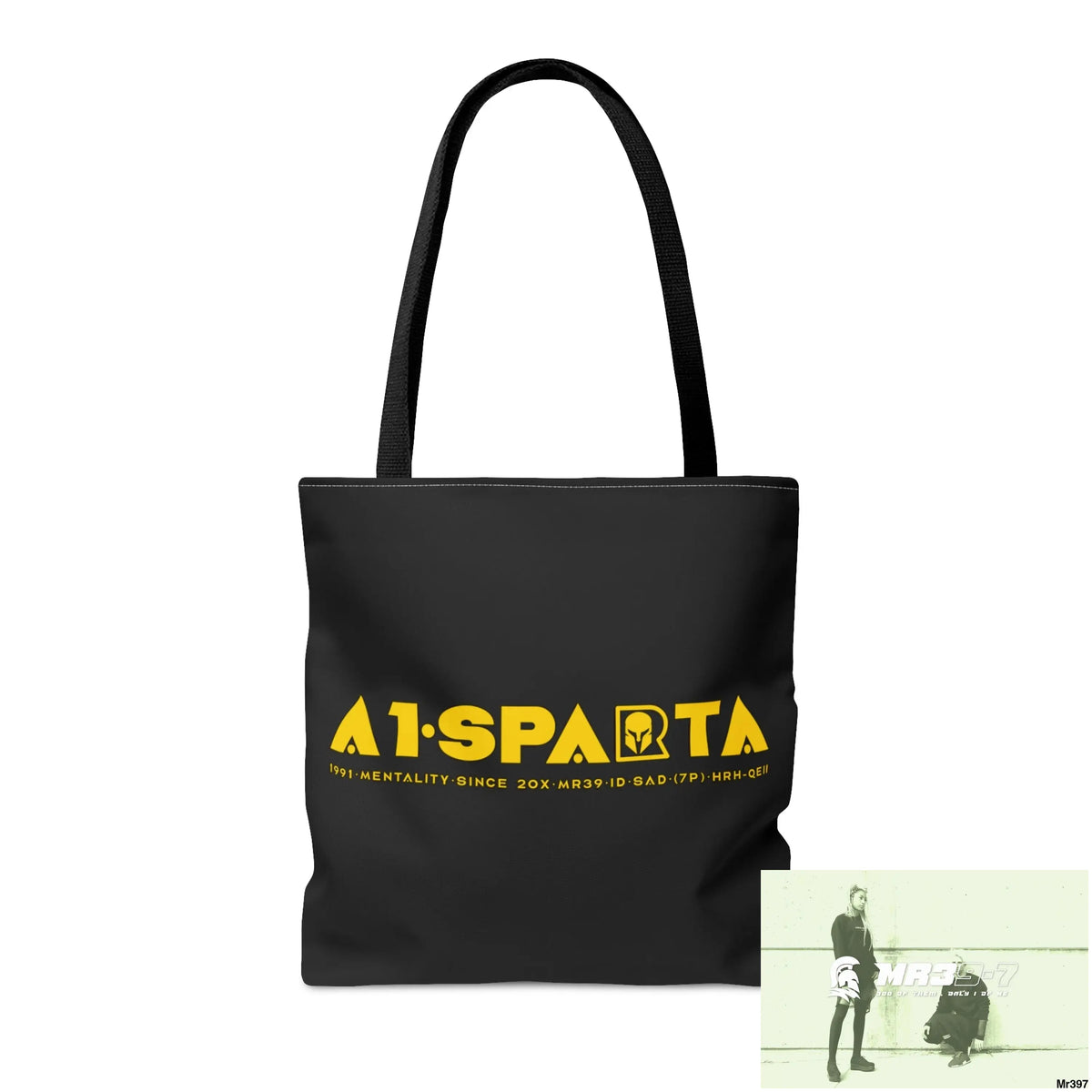 A1-Sparta Tote Bag Melting Headphones (AOP) Bags