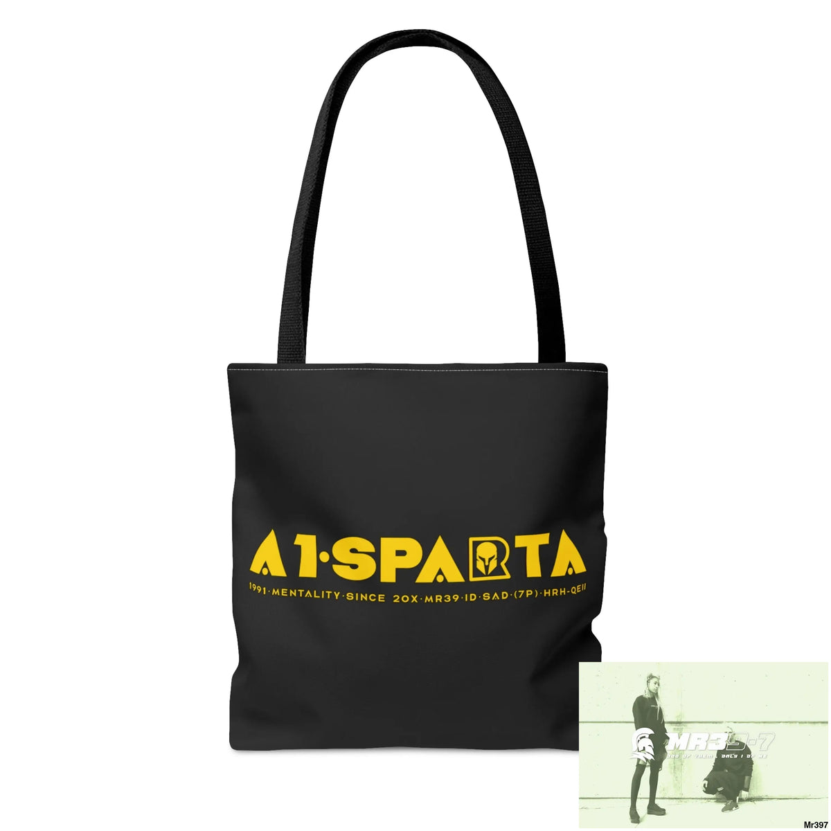 A1-Sparta Tote Bag Melting Headphones (AOP) Bags
