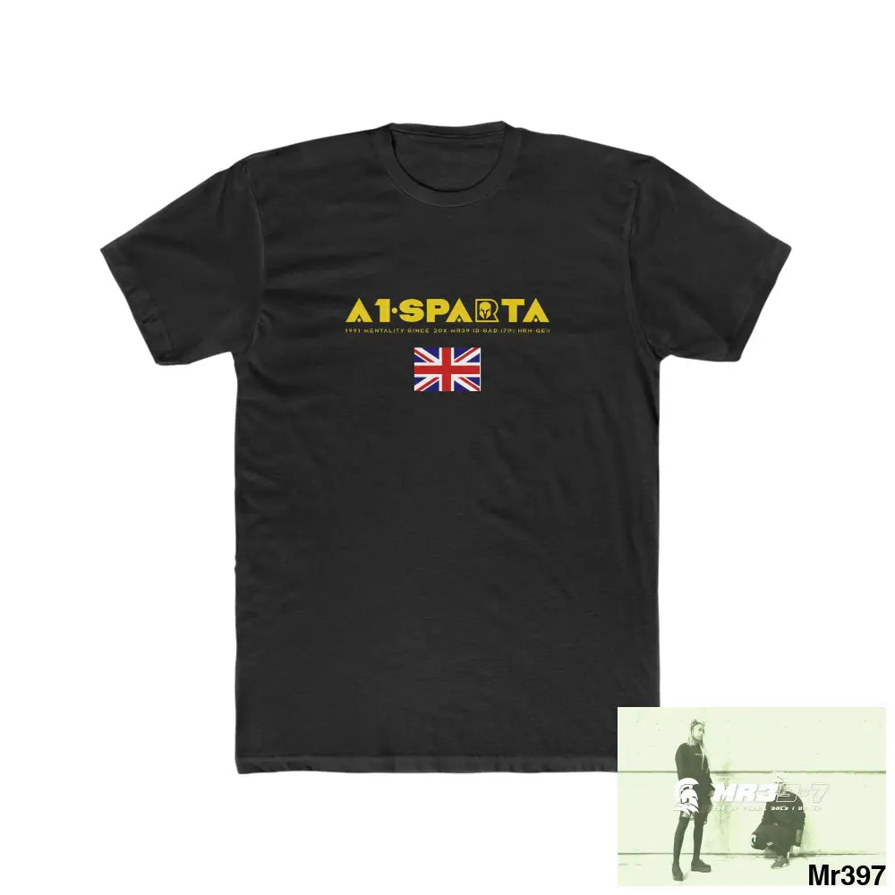 A1-Sparta undercover SAS assassination Men’s Cotton Crew Tee Solid Black / XS T-Shirt