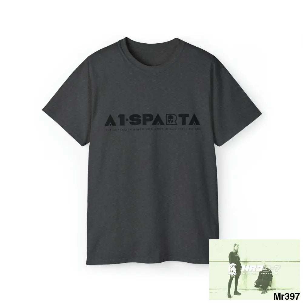 A1-Sparta Unisex Ultra Cotton Tee Dark Heather / S T-Shirt