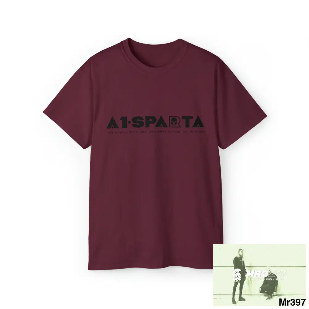 A1-Sparta Unisex Ultra Cotton Tee Maroon / S T-Shirt