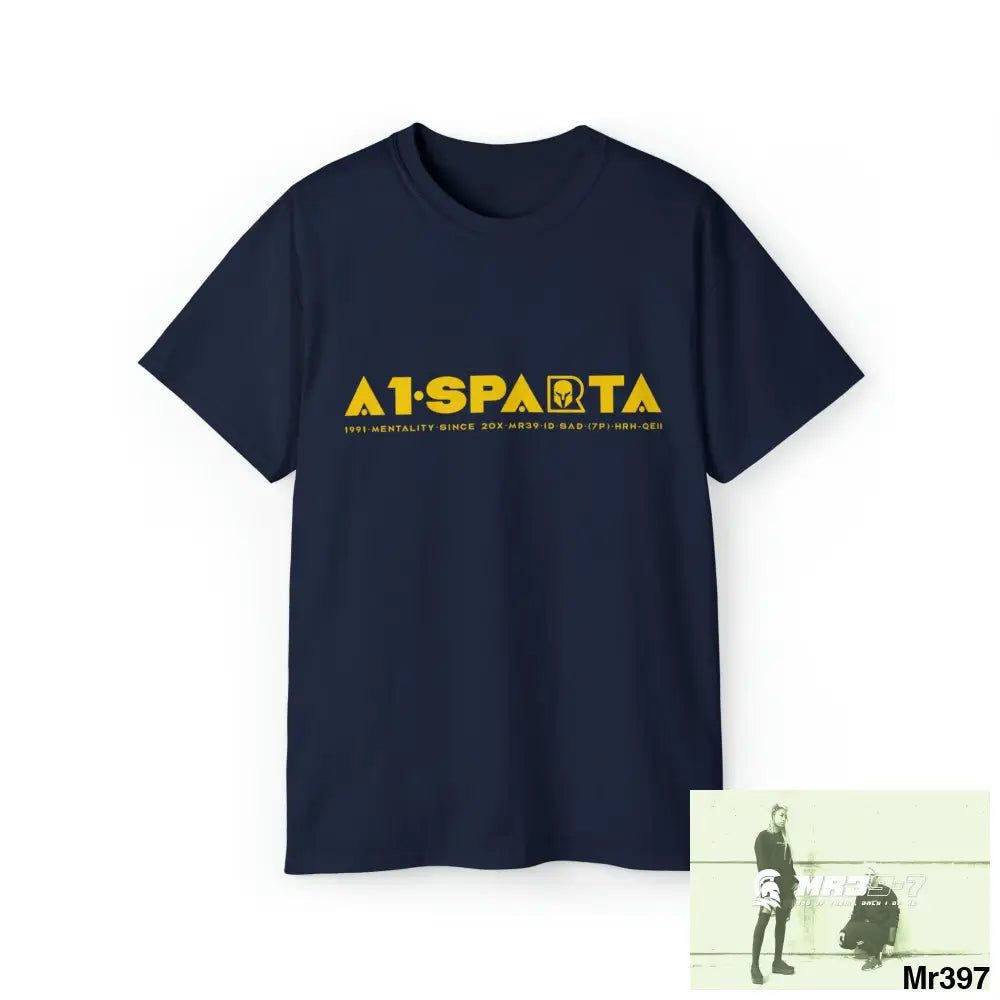 A1-Sparta Unisex Ultra Cotton Tee Navy / S T-Shirt
