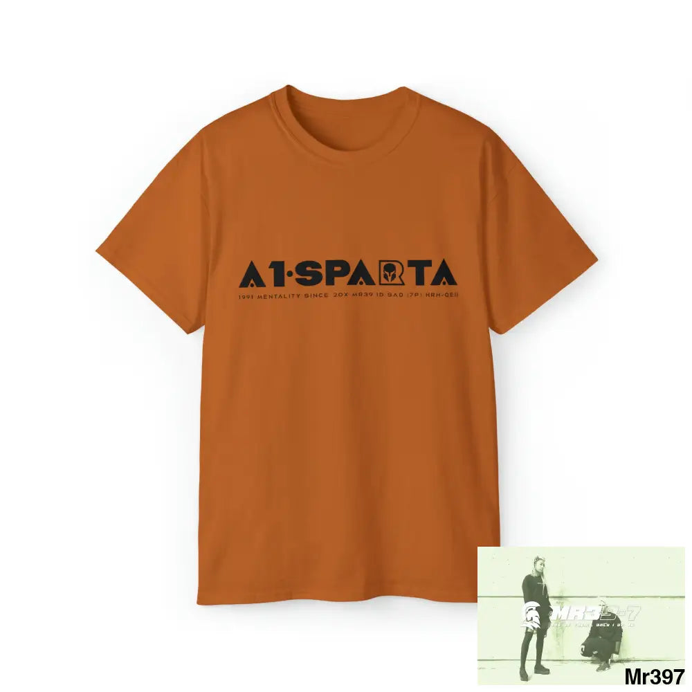A1-Sparta Unisex Ultra Cotton Tee Texas Orange / S T-Shirt