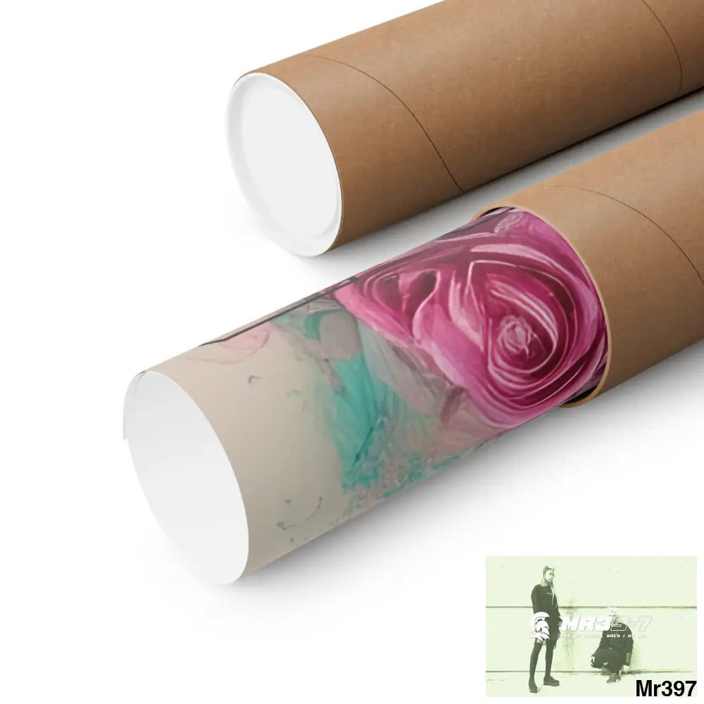 A1.Sparta with pink roses and guitar Matte Vertical Posters Poster