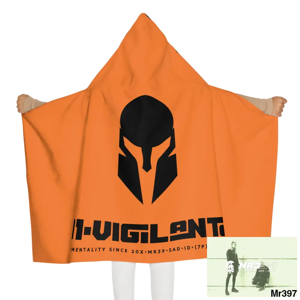A1•Sparta Youth Hooded Towel 24’’ × 48’’ All Over Prints